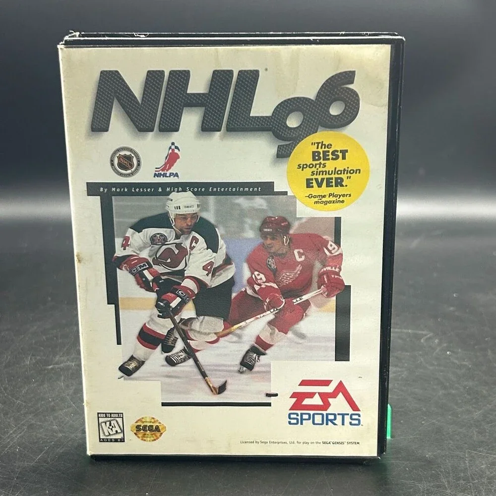 NHL 96 (Sega Genesis, 1995) EA Sports 16-Bit Hockey No Manual